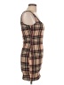 Shein Plaid Brown Casual Dress Size L - photo 4