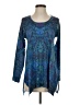 Soft Surroundings Paisley Blue Pullover Sweater Size S - photo 1