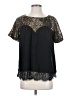 BKE 100% Polyester Black Short Sleeve Blouse Size S - photo 1
