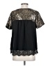BKE 100% Polyester Black Short Sleeve Blouse Size S - photo 2