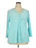 Unbranded Teal Long Sleeve Blouse Size XXL (estimated) - photo 1