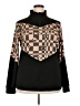 Assorted Brands Checkered-gingham Black Turtleneck Sweater Size 2X - photo 1
