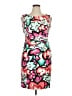 Sangria Print Pink Cocktail Dress Size 14 (petite) - photo 1