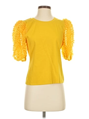 Flat White Short Sleeve Top (view 1)