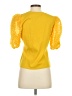 Flat White Yellow Short Sleeve Top Size S - photo 2
