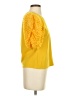 Flat White Yellow Short Sleeve Top Size S - photo 4