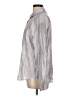 Unbranded Chevron-herringbone Gray Long Sleeve Blouse Size L - photo 5