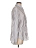 Unbranded Chevron-herringbone Gray Long Sleeve Blouse Size L - photo 4