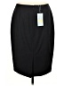 Antonio Melani Solid Black Wool Skirt Size 8 - photo 2