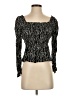 Naf Naf 100% Viscose Black Long Sleeve Top Size 1 - photo 1