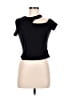 Shein Black Short Sleeve Turtleneck Size 6 - photo 1