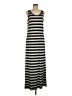 Fever Stripes Gray Casual Dress Size M - photo 1