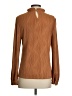 Allegra K Brown Long Sleeve Blouse Size S - photo 2