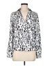 Gianni Bini 100% Polyester Animal Print Silver Long Sleeve Blouse Size M - photo 1