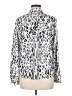 Gianni Bini 100% Polyester Animal Print Silver Long Sleeve Blouse Size M - photo 2