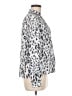 Gianni Bini 100% Polyester Animal Print Silver Long Sleeve Blouse Size M - photo 4