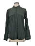 Express Outlet Solid Green Long Sleeve Blouse Size M - photo 1
