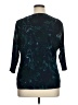 Croft & Barrow 100% Nylon Teal 3/4 Sleeve Blouse Size 1X - photo 2