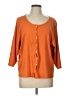 Avenue 100% Cotton Orange Cardigan Size L (estimated) - photo 1