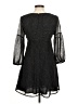 LUCCA 100% Polyester Polka Dots Black Cocktail Dress Size M - photo 2
