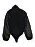 Boohoo 100% Polyester Black Long Sleeve Blouse Size 10 - photo 1