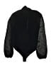 Boohoo 100% Polyester Black Long Sleeve Blouse Size 10 - photo 2