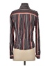 Express 100% Viscose Stripes Black Long Sleeve Blouse Size S - photo 2