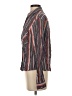 Express 100% Viscose Stripes Black Long Sleeve Blouse Size S - photo 5