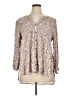 Unbranded Floral Ivory 3/4 Sleeve Blouse Size XL (estimated) - photo 1