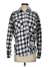 BDG 100% Cotton Plaid Gray Long Sleeve Button-Down Shirt Size S - photo 1