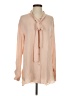 Theory 100% Polyester Tan Long Sleeve Blouse Size S - photo 1