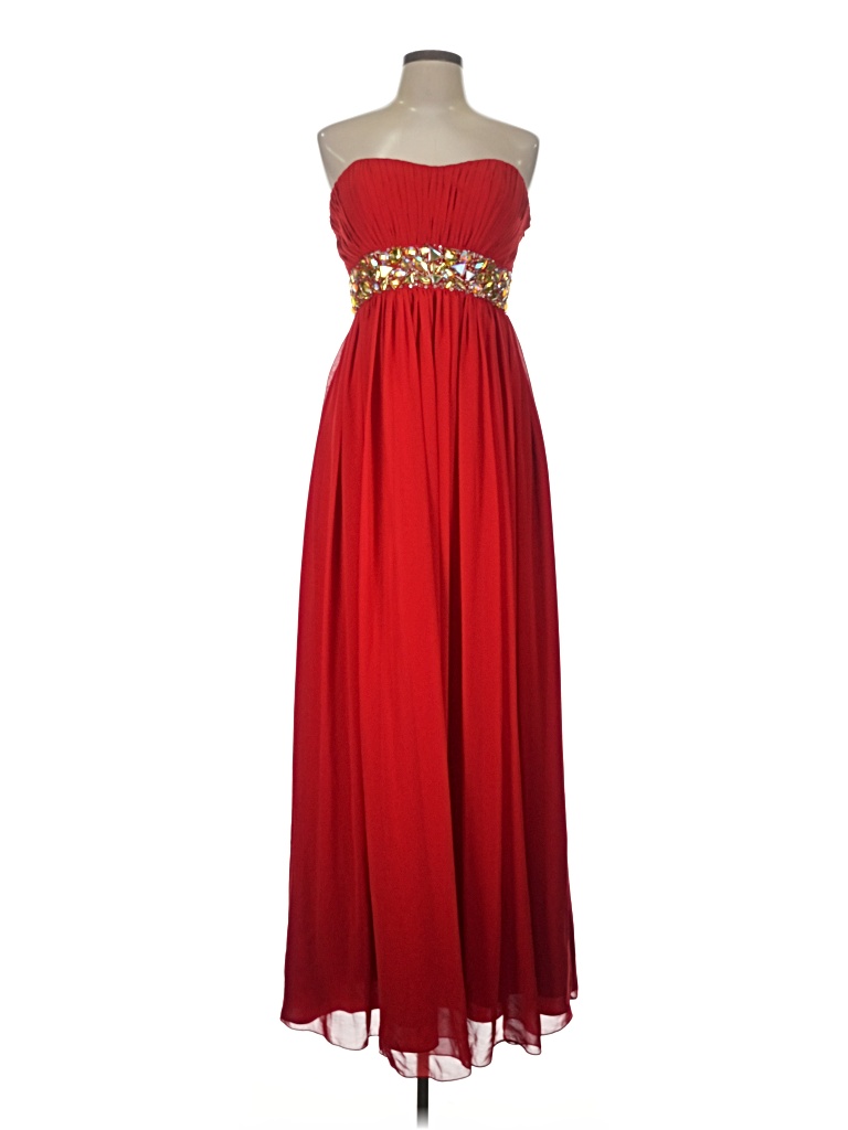 Pre-owned Assorted Brands Cocktail Dress In Red