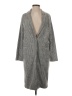 Topshop Houndstooth Gray Coat Size 4 - photo 1