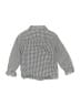 M&S 100% Cotton Checkered-gingham Black Long Sleeve Button-Down Shirt 18-24 MO / 24 MO - photo 2