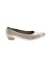 Ara Metallic Silver Ivory Flats Size 8 - photo 1