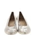 Ara Metallic Silver Ivory Flats Size 8 - photo 2