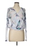 Unbranded Silver Long Sleeve Blouse Size L (estimated) - photo 1