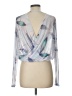 Unbranded Silver Long Sleeve Blouse Size L (estimated) - photo 2