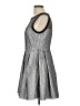 Zara Basic 100% Polyester Metallic Gray Cocktail Dress Size L - photo 5