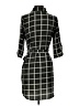 Gabriella Rocha 100% Polyester Plaid Gray Casual Dress Size S - photo 2