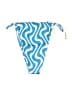 AEXAE Chevron-herringbone Blue Swimsuit Bottoms Size S - photo 1