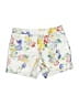Elevenses Floral White Shorts Size 0 - photo 1