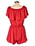 Blumin 100% Polyester Solid Red Romper Size M - photo 2