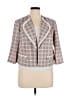 Maya Brooke Tweed Ivory Blazer Size 14W - photo 1