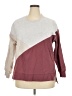 Green Tea Color Block Burgundy Sweatshirt Size XXL - photo 1