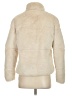 Zara 100% Polyester Ivory Faux Fur Jacket Size S - photo 2