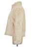Zara 100% Polyester Ivory Faux Fur Jacket Size S - photo 5