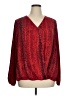Cato 100% Polyester Red Cardigan Size XL - photo 1