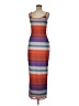 Shein 100% Polyester Stripes Orange Casual Dress Size 8 - 10 - photo 1