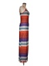 Shein 100% Polyester Stripes Orange Casual Dress Size 8 - 10 - photo 4